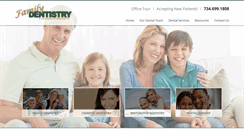 Desktop Screenshot of familydentistrymi.com